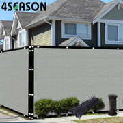 150GSM Gray Privacy Fence Screen for Outdoor Balcony Yard Pool Porch Windproof with Zip Ties