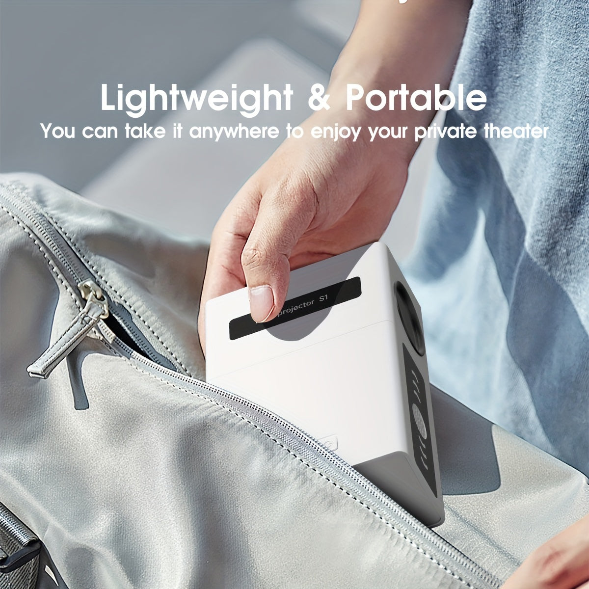 Домашний кинотеатр Проектор Поддержка 1080P Компактный Портативный Смартфон USB AV SD