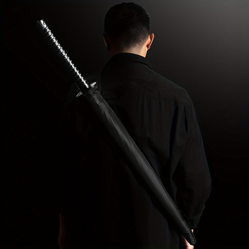 Automatic Samurai Sword Style Umbrella with 16 Iron Ribs Nylon Canopy Water-Resistant