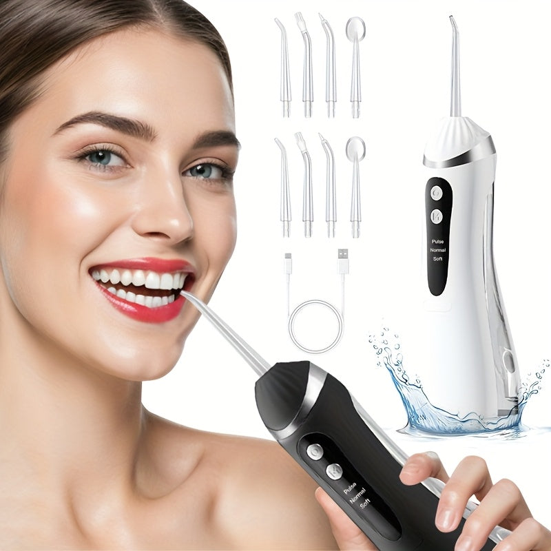 Unisex Cordless Water Flosser Portable Oral Irrigator 200ML, 3 Modes
