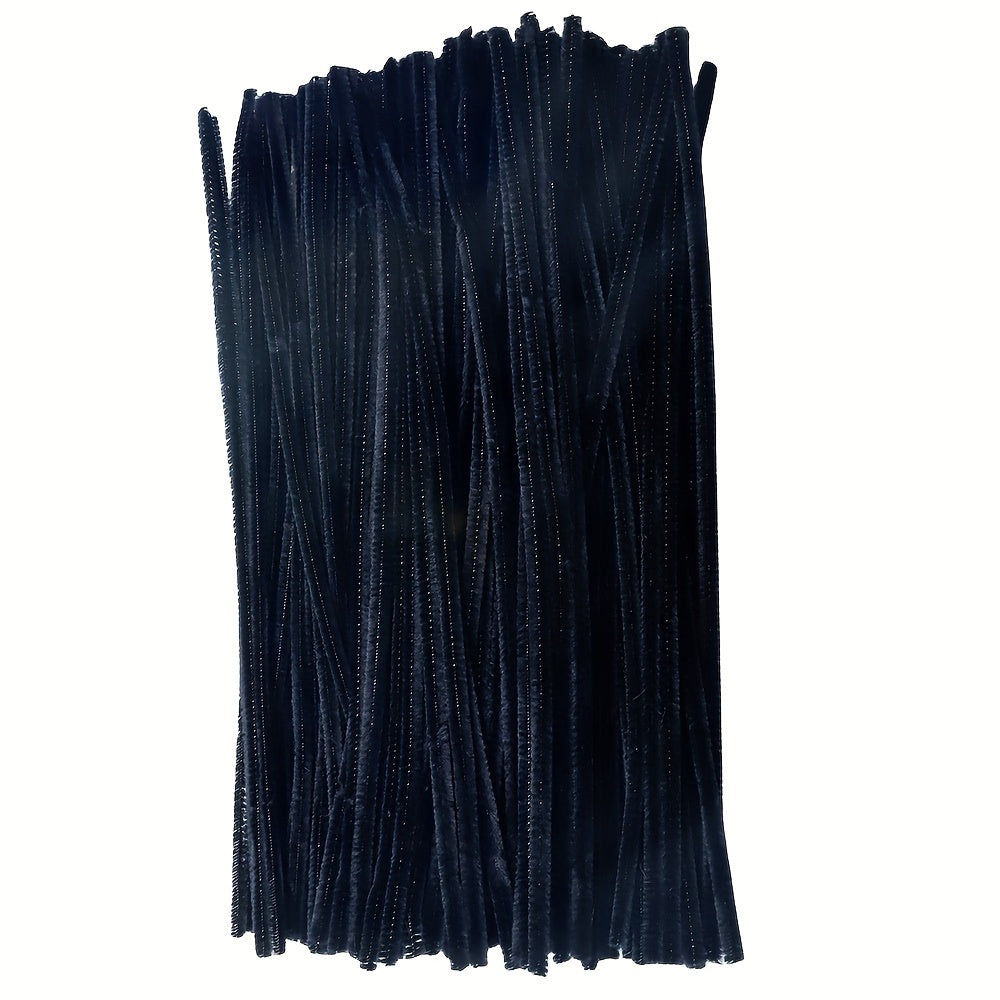 100 Colorful Chenille Stems 30cm for DIY Crafts and Decorations