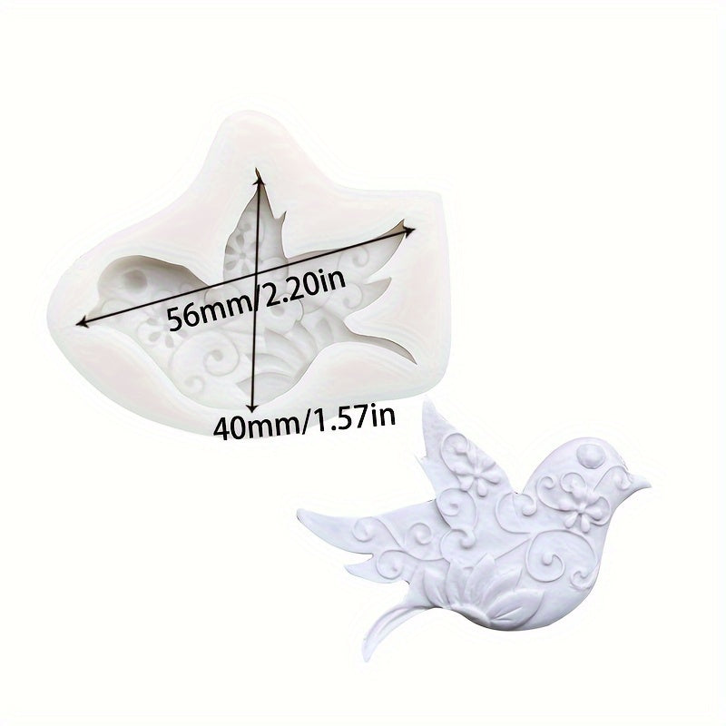 Silicone Dove Cake Mold for Fondant Chocolate Sugarcraft Easy Release