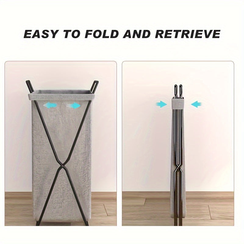 Foldable Moisture-Proof Storage Basket for Clothes Bedroom Bathroom Balcony Dormitory