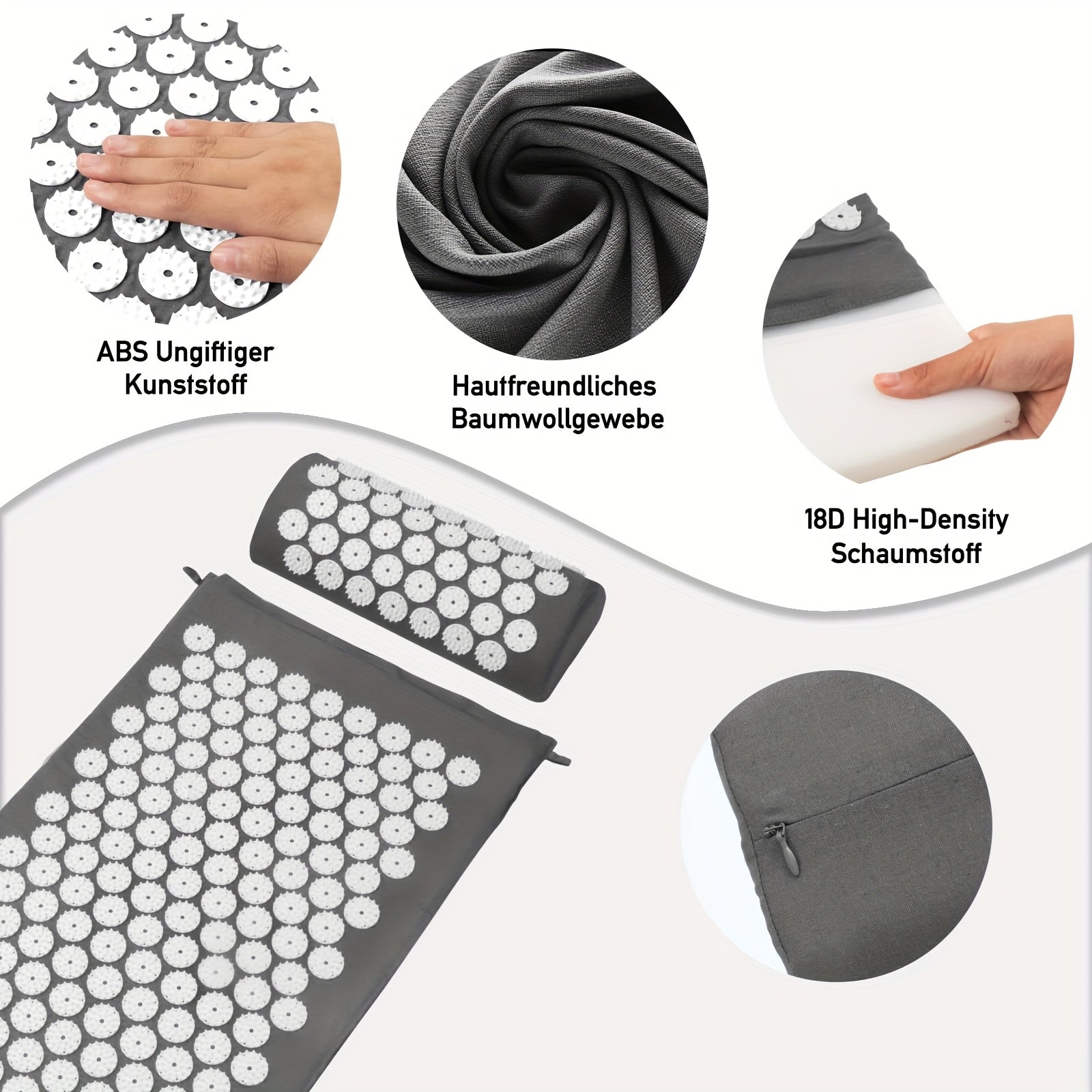 Supportive Back and Neck Mattress and Pillow Set for Household Use