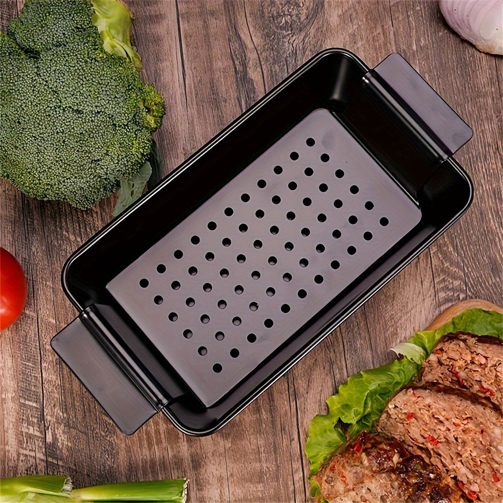 Kit de moldes para hornear antiadherentes con 2 bandejas y bandeja drenante removible para cocinar de manera saludable