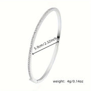 Стильный медный браслет для женщин, украшенный сверкающим кубическим цирконием - идеален для повседневной носки и путешествий