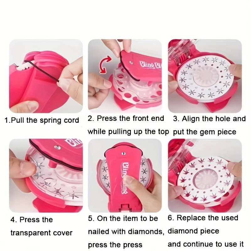 Set of 180 Rhinestones for Girls Hair Styling and Jewelry Making