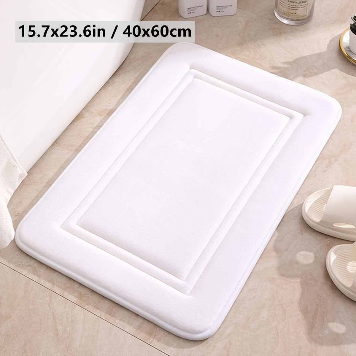 Xavfsizlik uchun sirpanmaydigan hammom matosi, qulaylik uchun qalin plush hammom matosi, yuqori singdiruvchi eshik matosi, yumshoq hammom gilami, mustahkam eshik pol matolari, qulay mashinada yuviladigan tez quriydigan gilamlar, zarur hammom aksessuar.