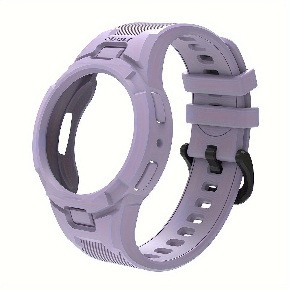 Sports Watch Strap Silicone with Half-Shell Design for Samsung Watch 4/5/6 40mm 44mm