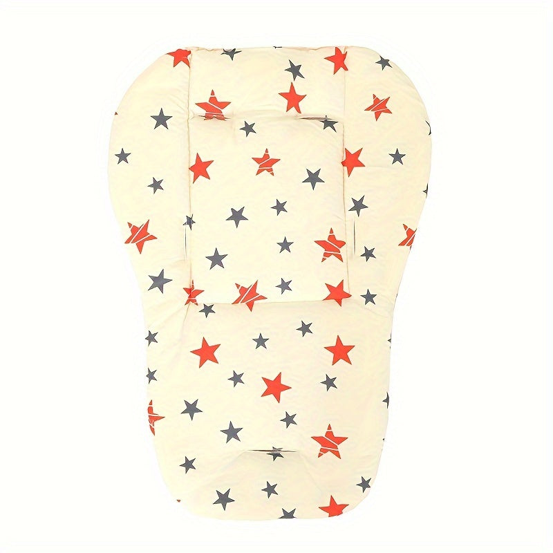 Cartoon Stroller Seat Cushion Soft Cotton Pad for Comfort and Support