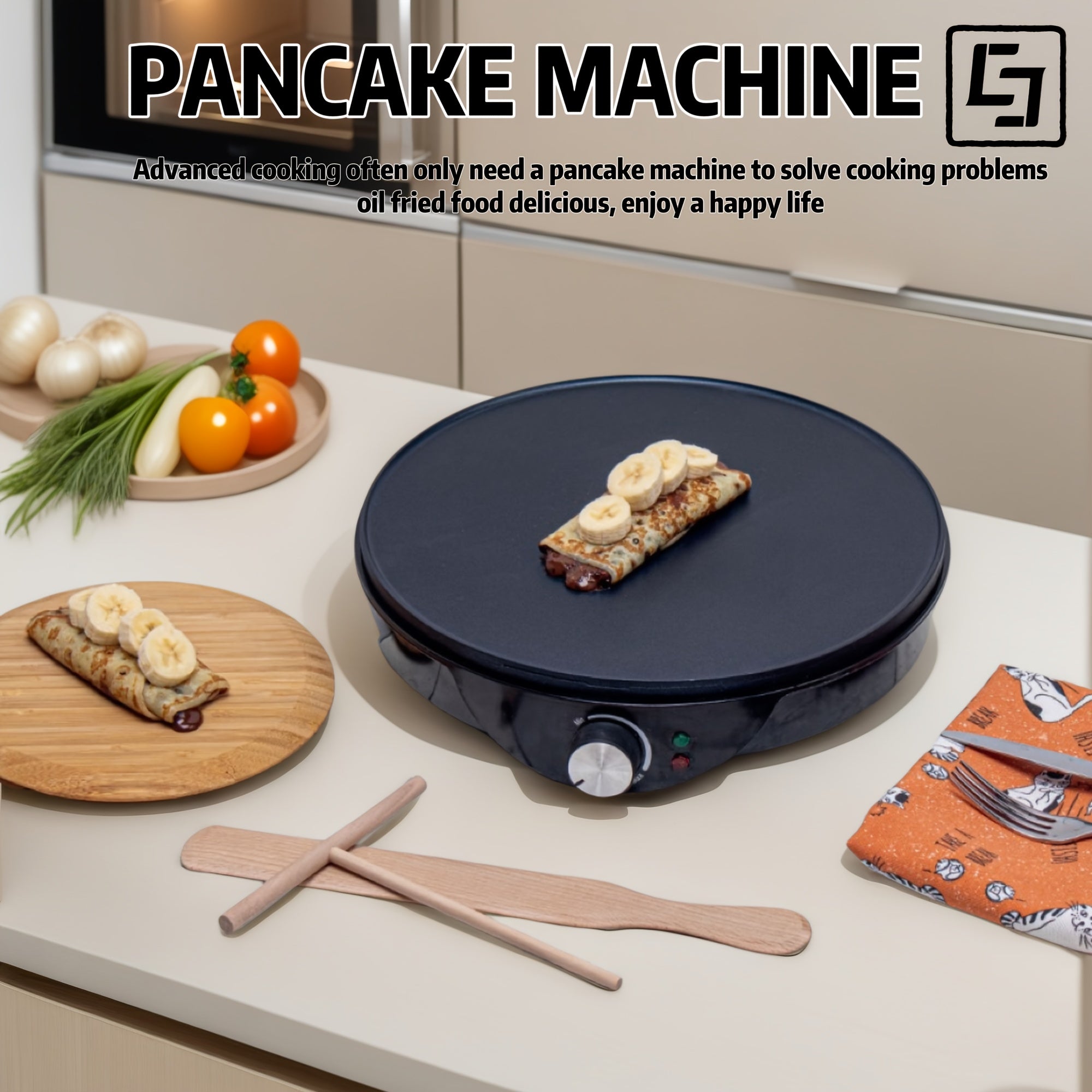 Mikrotoʻlgan pancake tayyorlagich, tuxum, sendvich, pastırma uchun sozlanadigan harorat nazorati bilan, chirishga qarshi, portativ oshxona