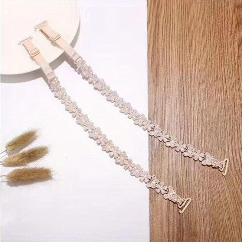 Women's Lace Bras with Invisible Straps Halter Cross-Back Floral Nylon Lingerie