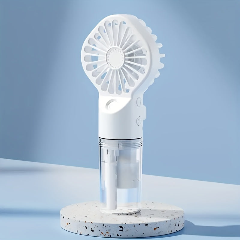 Rechargeable Handheld Spray Fan with USB Charging Portable Travel Outdoor