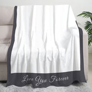 Personalized Flannel Photo Blanket for Gifts with Digital Print and Mixed Colors