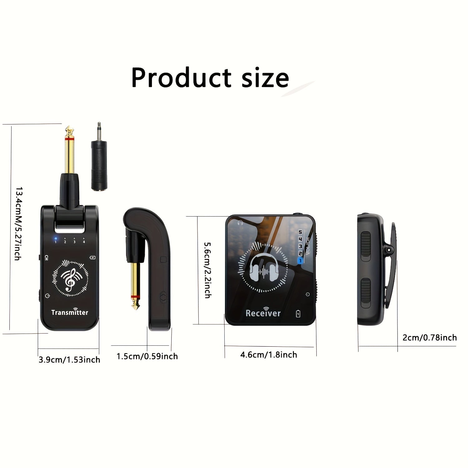 Wireless Earbuds for Stage and Band Use ABS Material High-Definition Audio Low Latency Long Battery Life