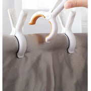 Juego de 6 pinzas de plástico grandes a prueba de viento para secar ropa y ropa de cama al aire