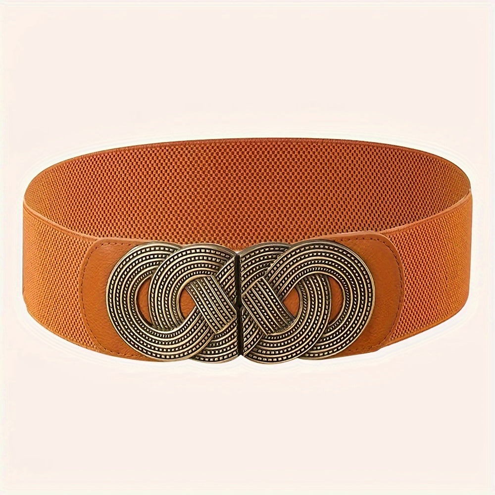 Женский ретро-пояс из эластичной кожзаменителя для пальто и платьев