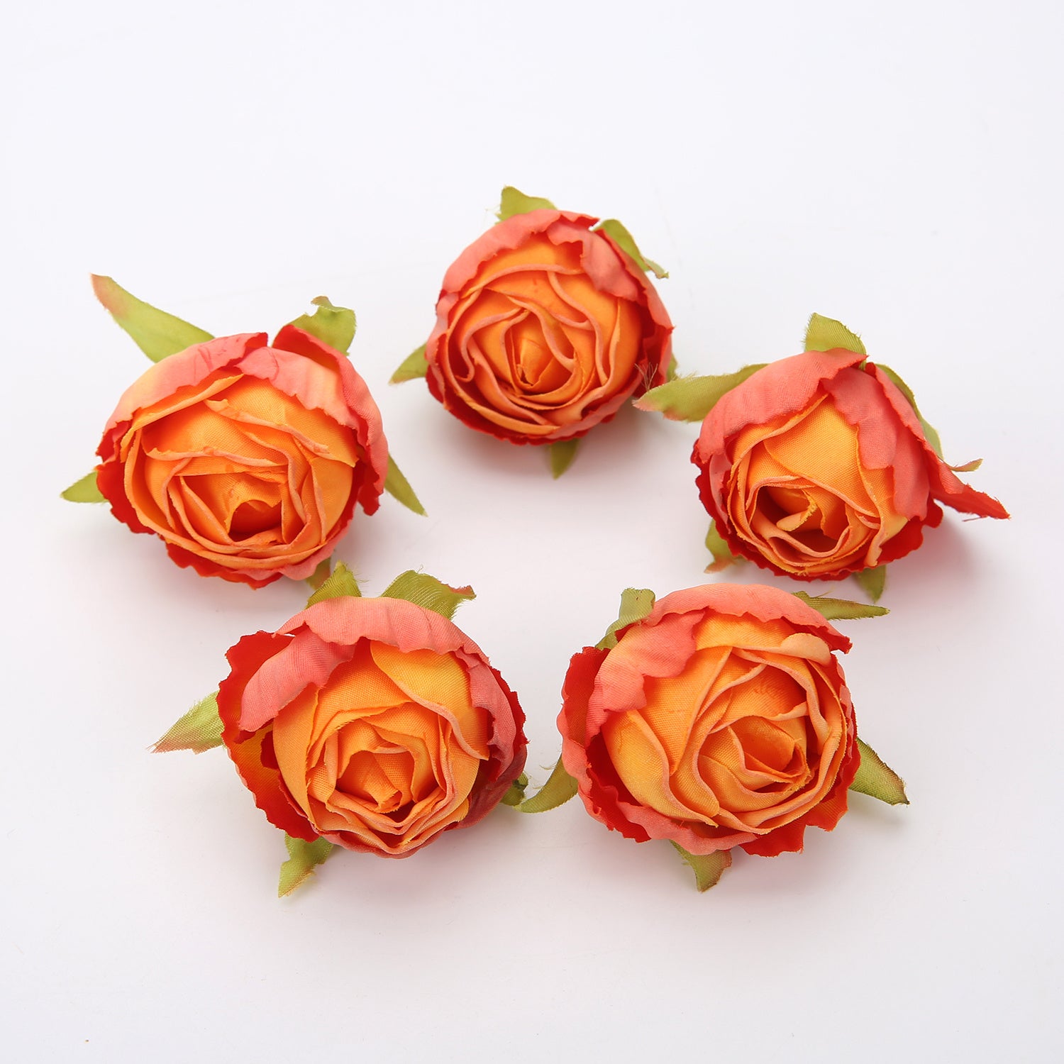 10 Pieces Silk Rose Tea Buds for Wedding Bouquets and Christmas Decorations
