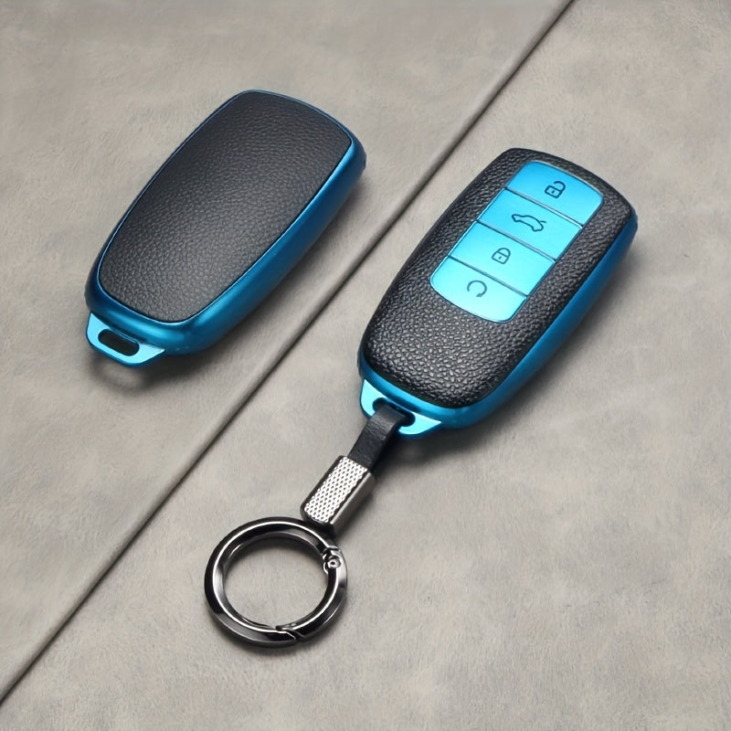 Soft TPU Keychain Protective Cover for Car Keys Full 360° Protection Durable Clear Car Key Shell