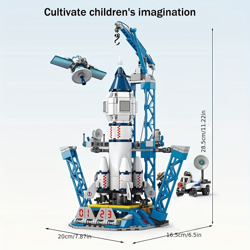 Space Shuttle and Rocket Launch Center Building Block Toy Set for Kids 512 Pieces
