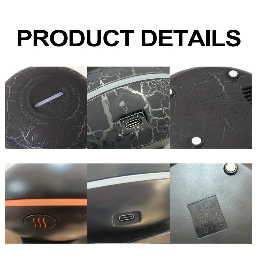 Aromatherapy Diffuser 200ml Iridescent Mist Flame Effect Auto Shut-Off