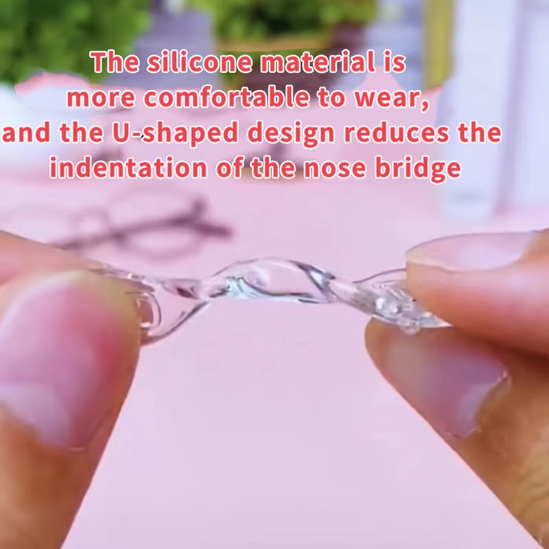 Set of 4 Silicone Nose Pads for Glasses Anti-Slip Replacement Eyewear Accessories