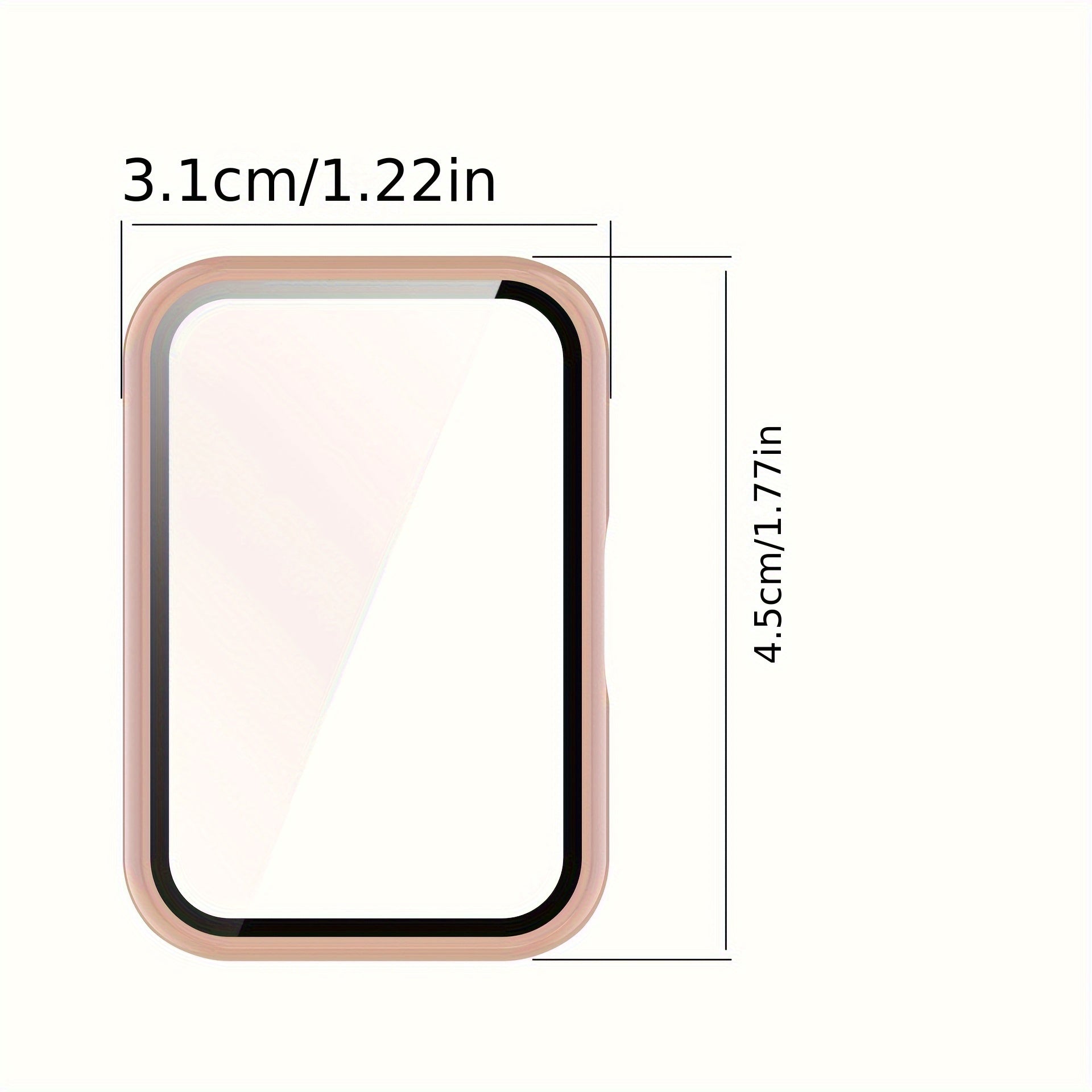 Smartwatch Case for Galaxy Fit3 Tempered Glass Scratch Resistant Hard Shell