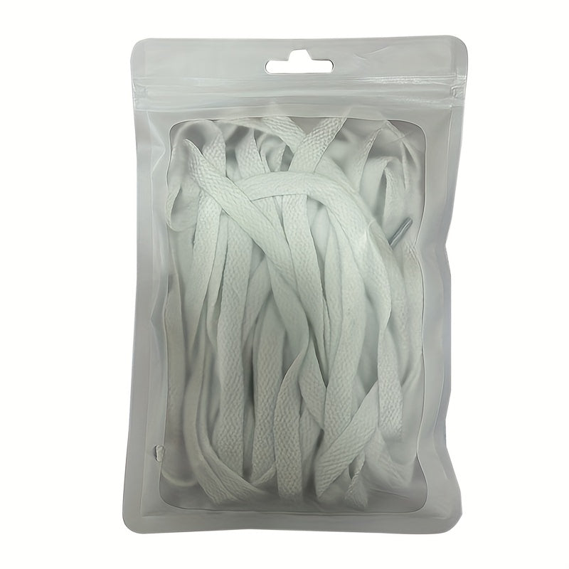 3 Pair Flat Shoe Laces 5/16 Inch Assorted Colors for Sneakers Boots