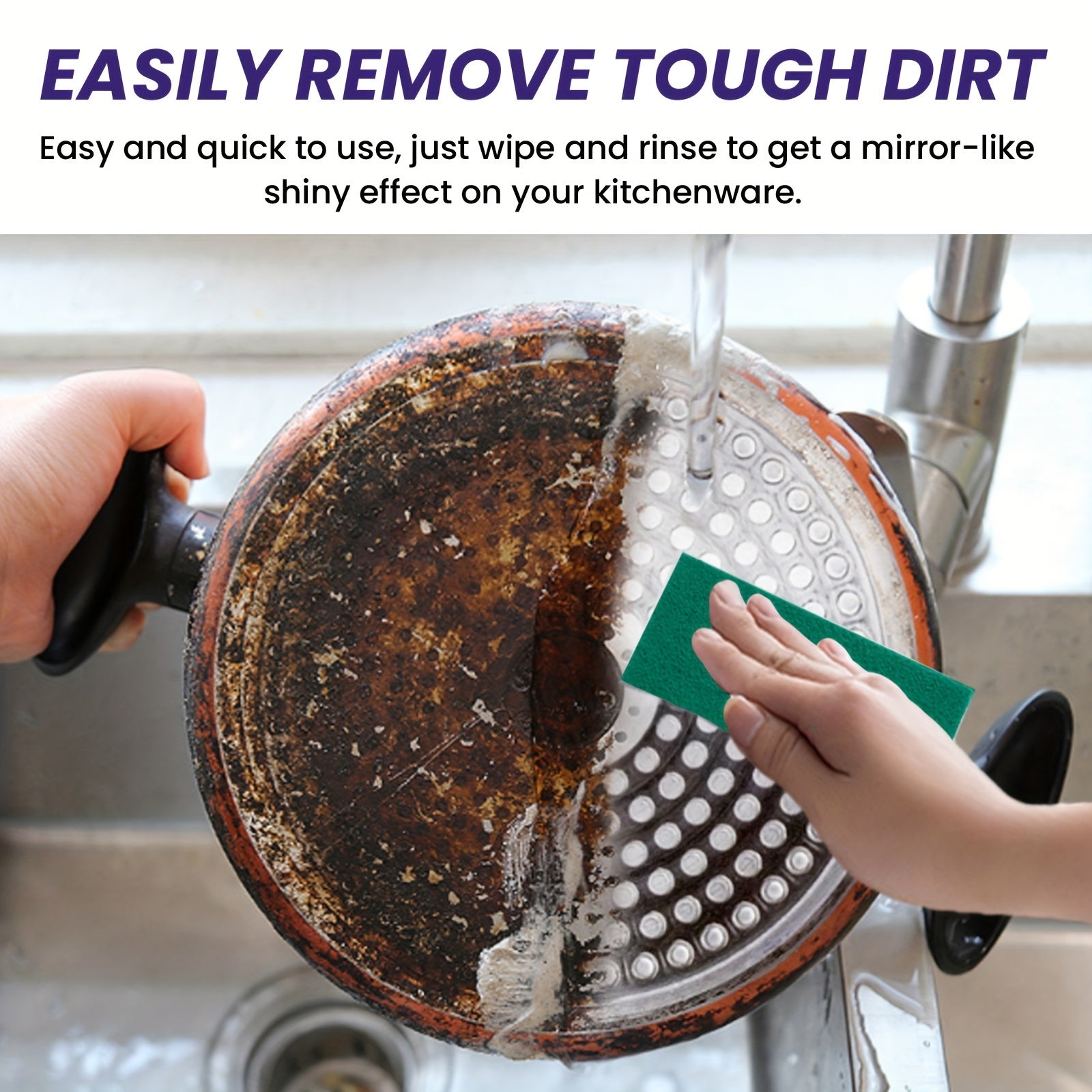 Stainless Steel Cleaner Paste for Grease Rust Stains Kitchen Utensils Stove