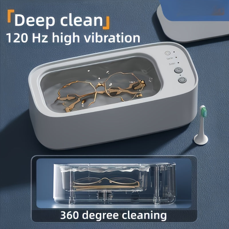 Portable USB Rechargeable Cleaner for Jewelry Glasses Watches Vibration