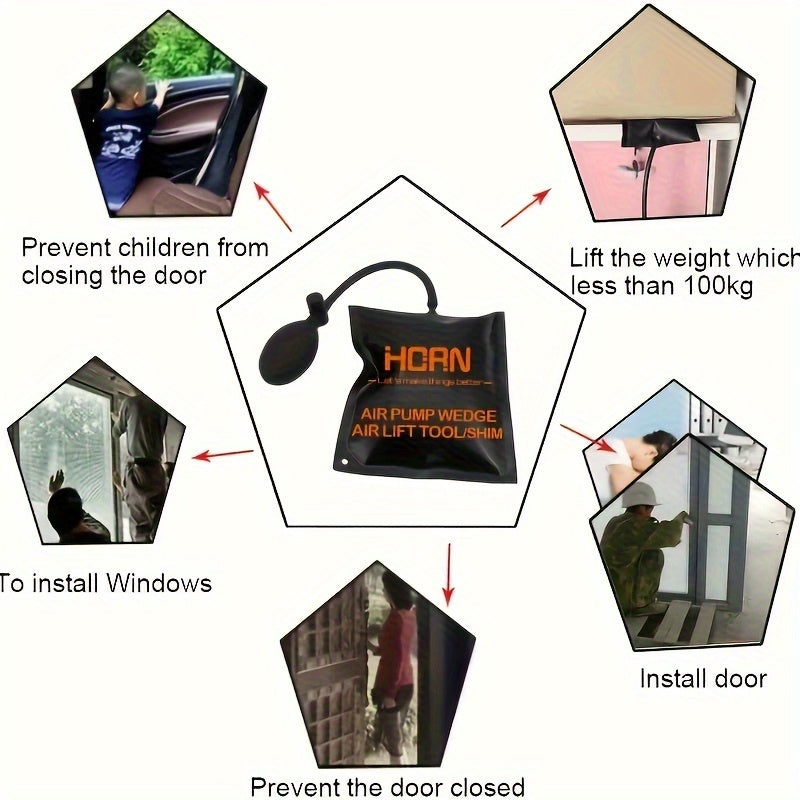 Inflatable Airbag Auto Repair Wedge Kit for Door Window Alignment