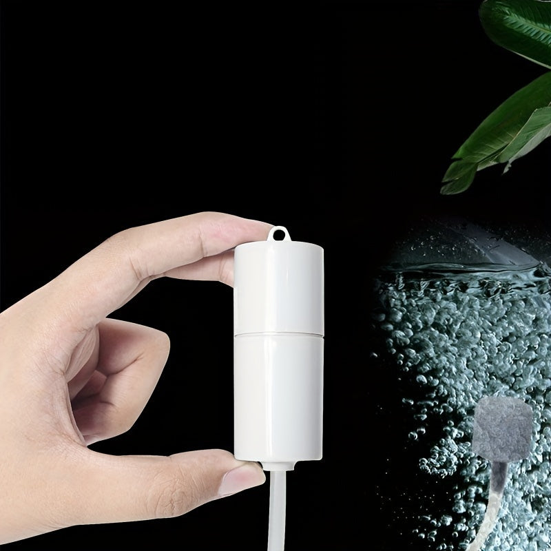 Portable Mini Oxygen Pump for Fish Tank USB Air Pump for Outdoor Hunting and Fishing Black