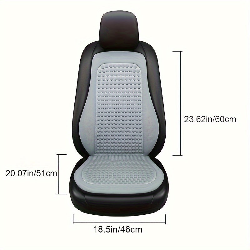 Cooling Car Seat Cushion Breathable Ice Silk Easy Install All Seasons