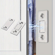 Magnetic Ultra-Thin Cabinet Door Suction Set Stainless Steel No Punching