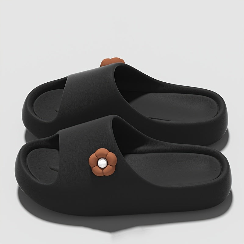 Ayollar uchun engil EVA gullari bilan slaydlar, ichki va tashqi sharoitda kundalik kiyim uchun