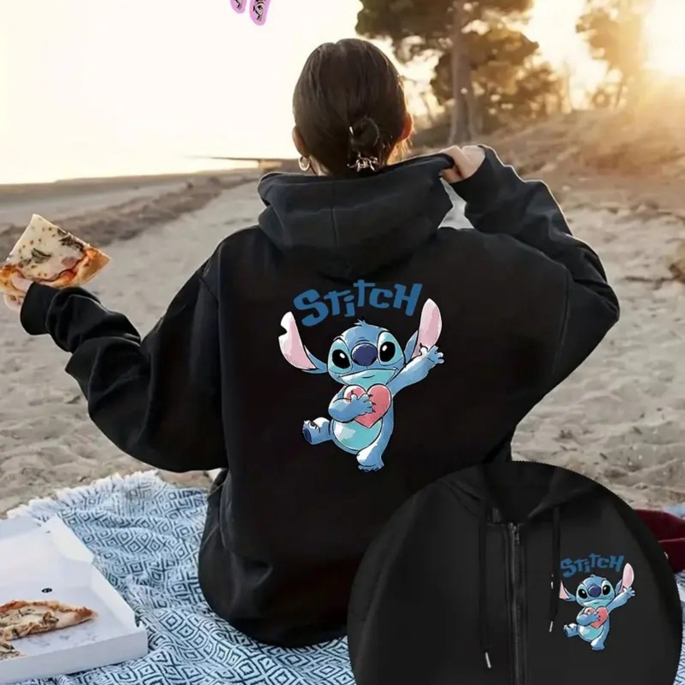 Women's Plus Size Hoodie with Pockets and Zipper All-Season Casual