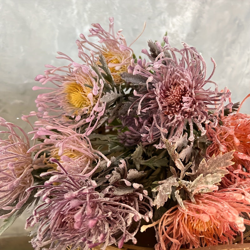 Artificial Chrysanthemum Flower with 2 Blooms for Weddings Home Decor and Photography Props