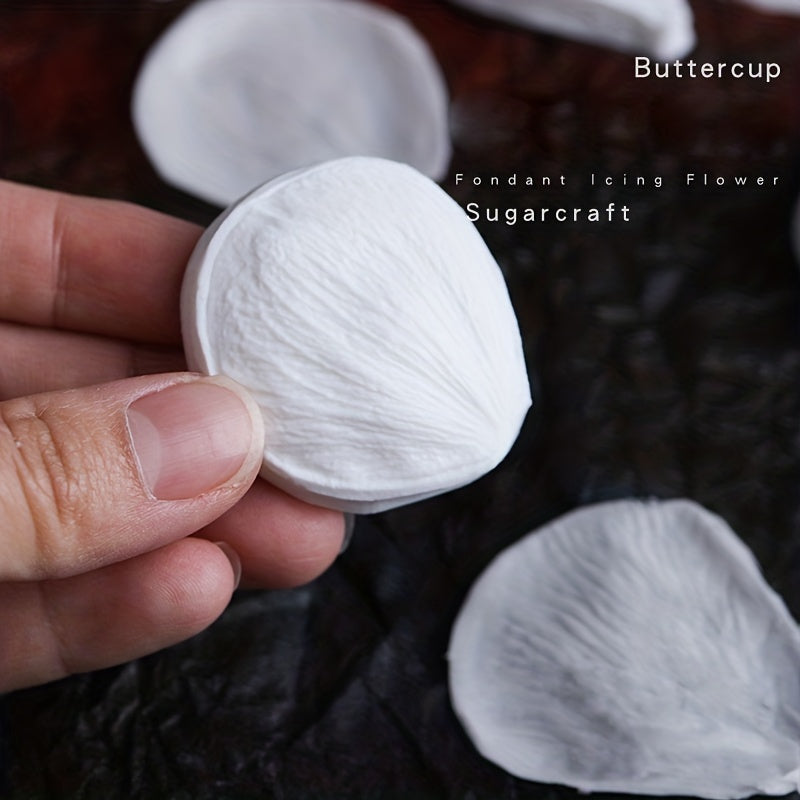 Keks bezash uchun gul barglari uchun silikondan tayyorlangan qolip, shokolad, sovun va hunarmandchilik uchun