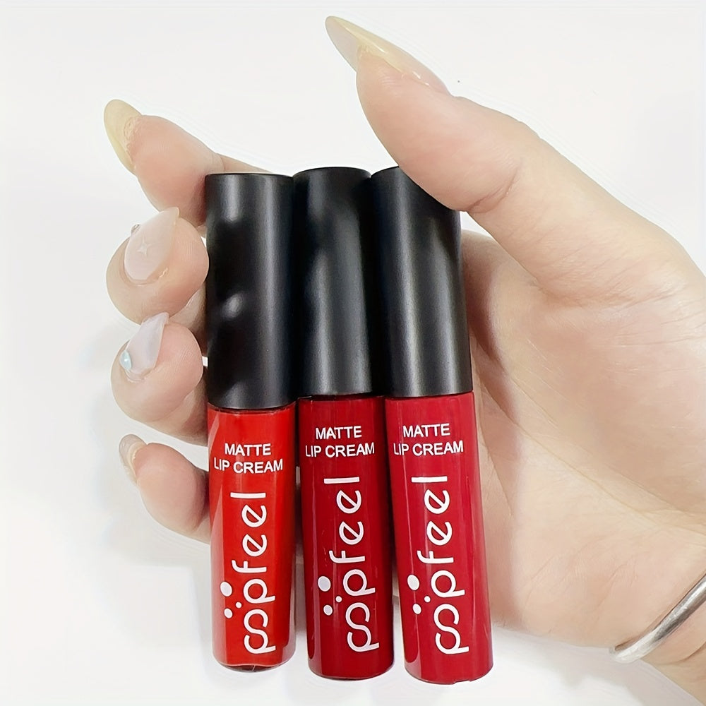 Долговечная водостойкая матовая жидкая помада для всех типов кожи, оттенок ягодный