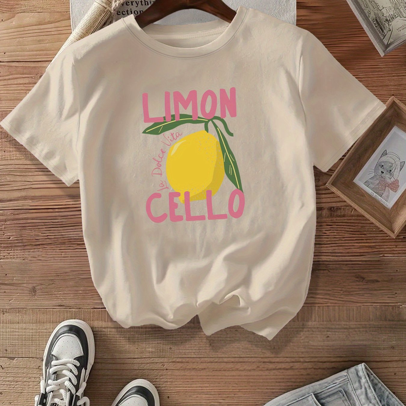 Women's Plus Size Light Blue Casual Short Sleeve T-Shirt Breathable Graphic Top