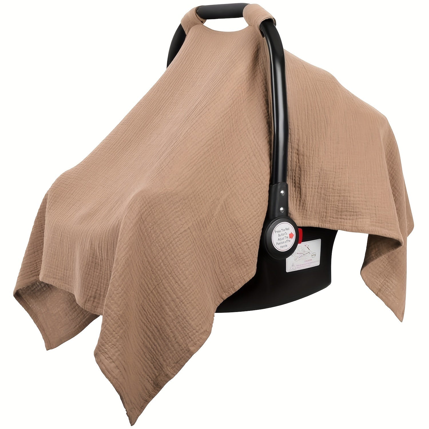 Funda de asiento de coche de muselina para niños y niñas, ligera, transpirable, ajuste universal