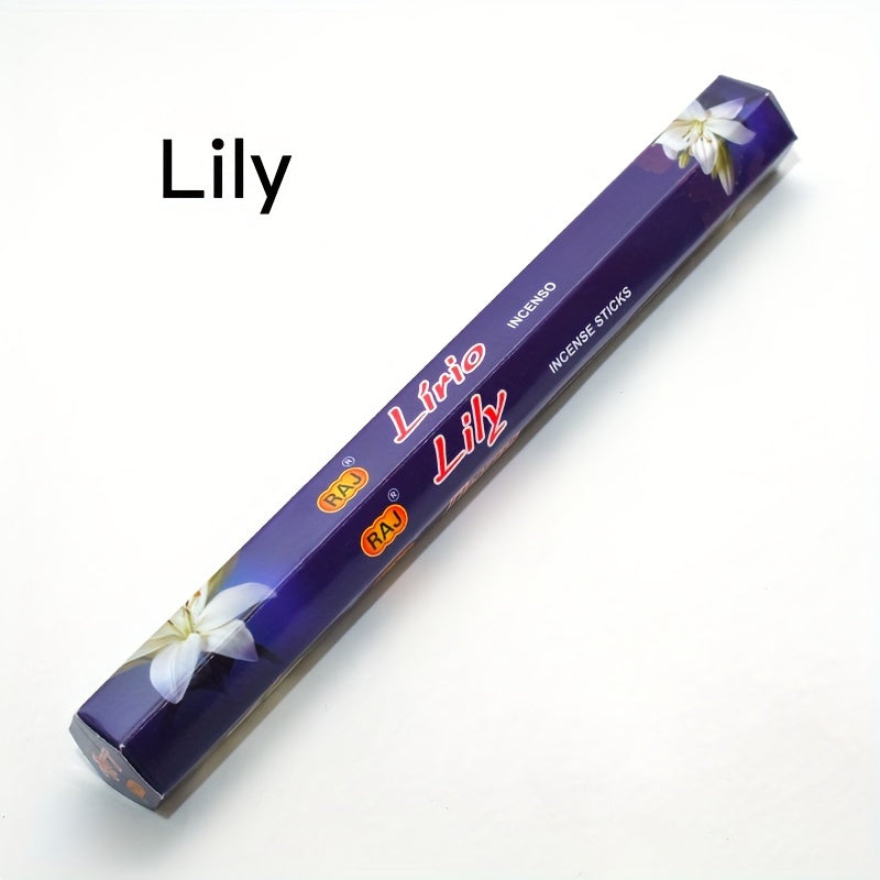 20 шт. коробка ароматерапевтических полосок с 20 благовониями различных ароматов из Индии. Идеально подходит для йоги, медитации и домашнего декора.