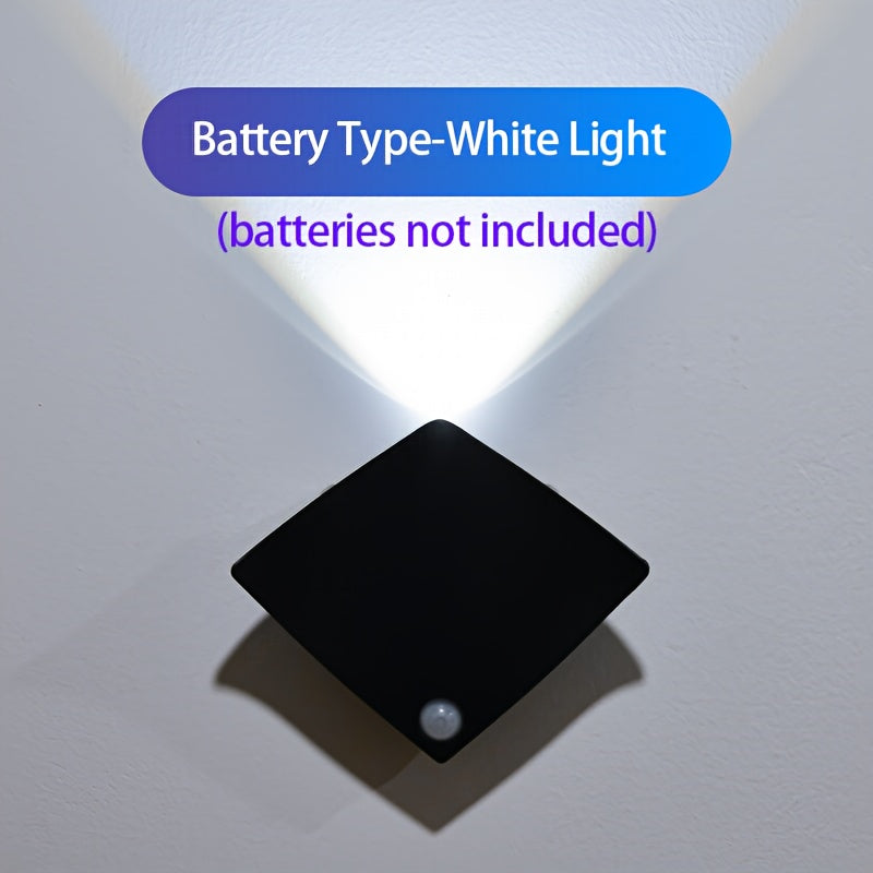 Modern Manta Ray Motion Sensor Wall Light LED Night Lamp Rechargeable Battery for Bedroom Living Room