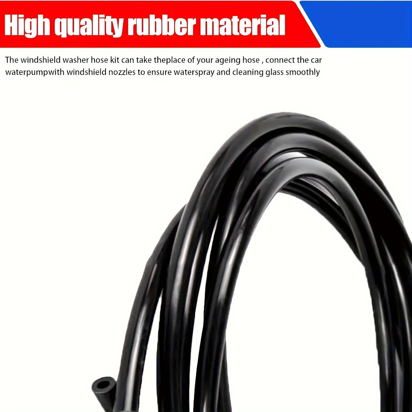30-Piece Windshield Washer Hose Kit with Y T Connectors, 3.99m Tubing