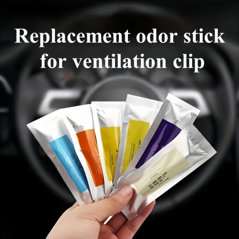 Car Vent Air Freshener Refill Packs Solid Scent Paste Incense Stick Colors
