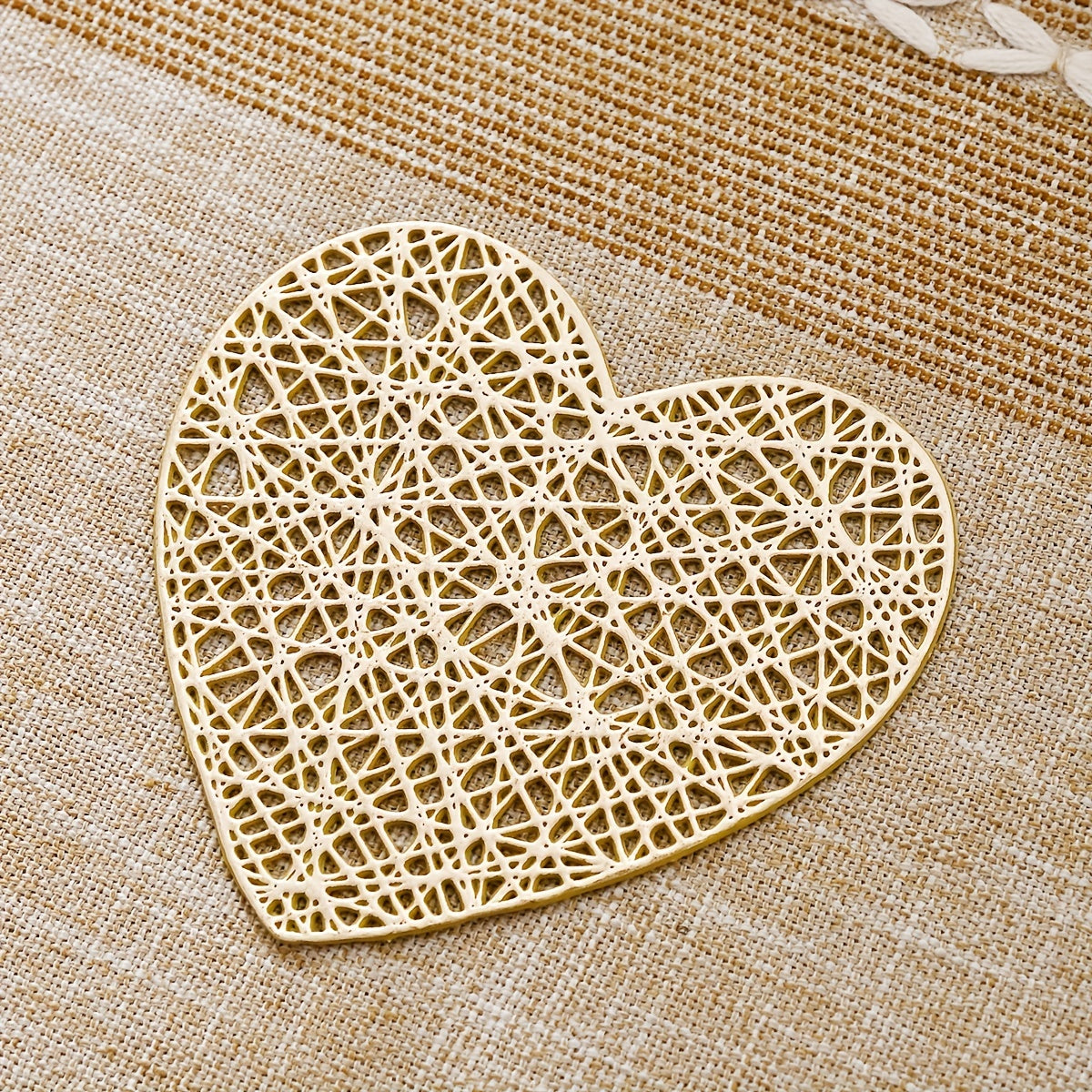 Juego de 2 o 4 posavasos en forma de corazón para bodas de comida occidental y decoración del hogar