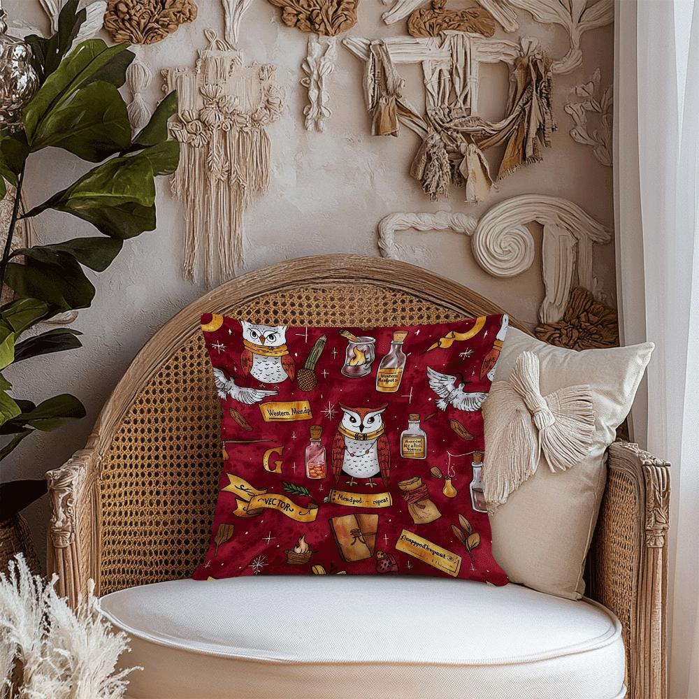 Elegant Gothic Magic Divination Yostiq Qopqog'i - Sizning Mehmonxona Divaniga yoki Ofis Stuliga Issiqlik va Usul Qo'shadi, O'lchami 45.01 sm (Yostiq kiritilmagan) - Rojdestvo Bezaklash uchun Ajoyib!