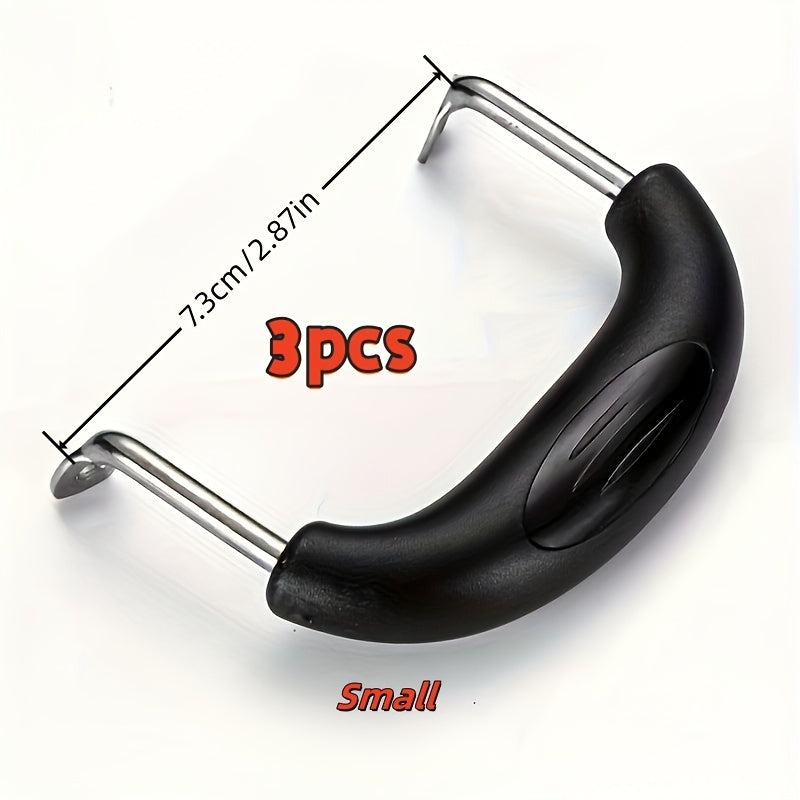 3 ta zanglamaydigan po'latdan yasalgan qozon tutqichlari to'plami, bardoshli plastmassa, turli o'lchamlarda