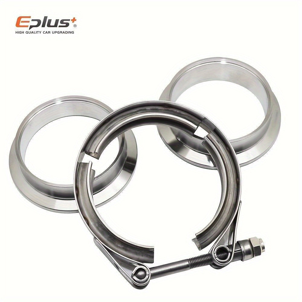 Automotive Exhaust Clamps Stainless Steel V-Bolt Set for Turbo Pipe 5.08-7.62cm