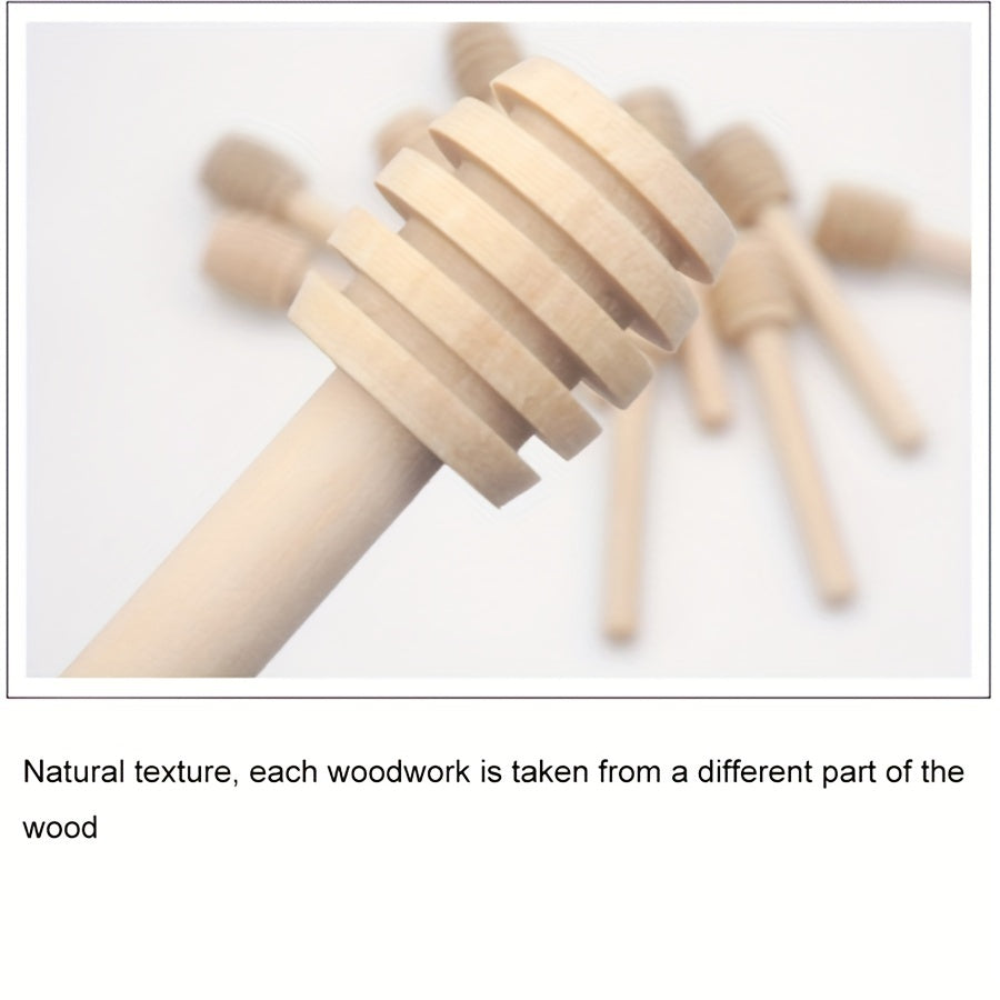 Миниатюрные деревянные ложки для меда для банок с медом и приготовления десертов, упаковка 100 шт.